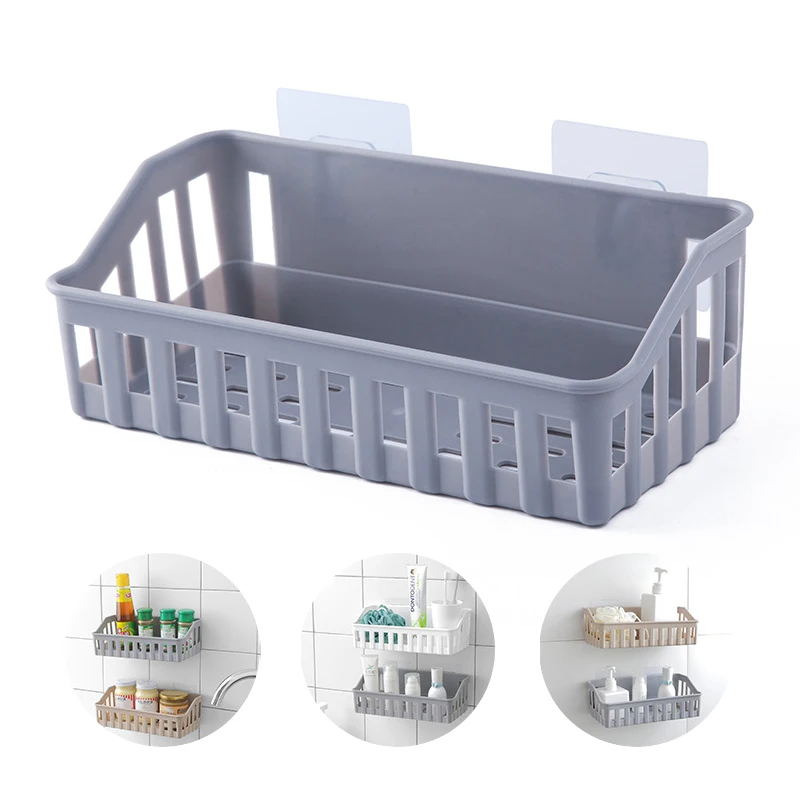 Настенная пластиковая полка для ванной |