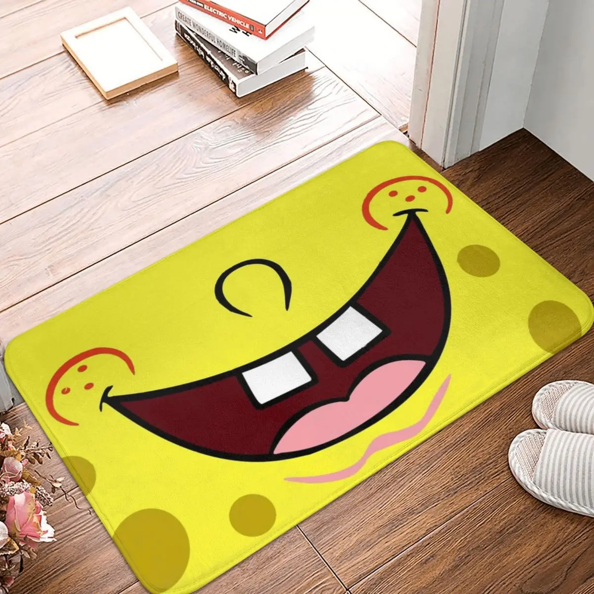 Противоскользящий коврик для ванной комнаты с изображением лица |