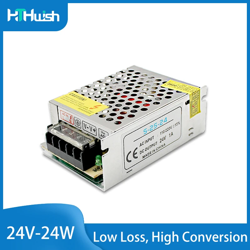 

Power supply 24V 1A LED power supply 24W switching power supply power transformer Suitable for LED Light Bar Power Supply