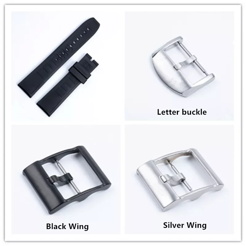 

Ремешок силиконовый для наручных часов Superocean navitimer/avenger/Breitling, 20 мм 22 мм 24 мм