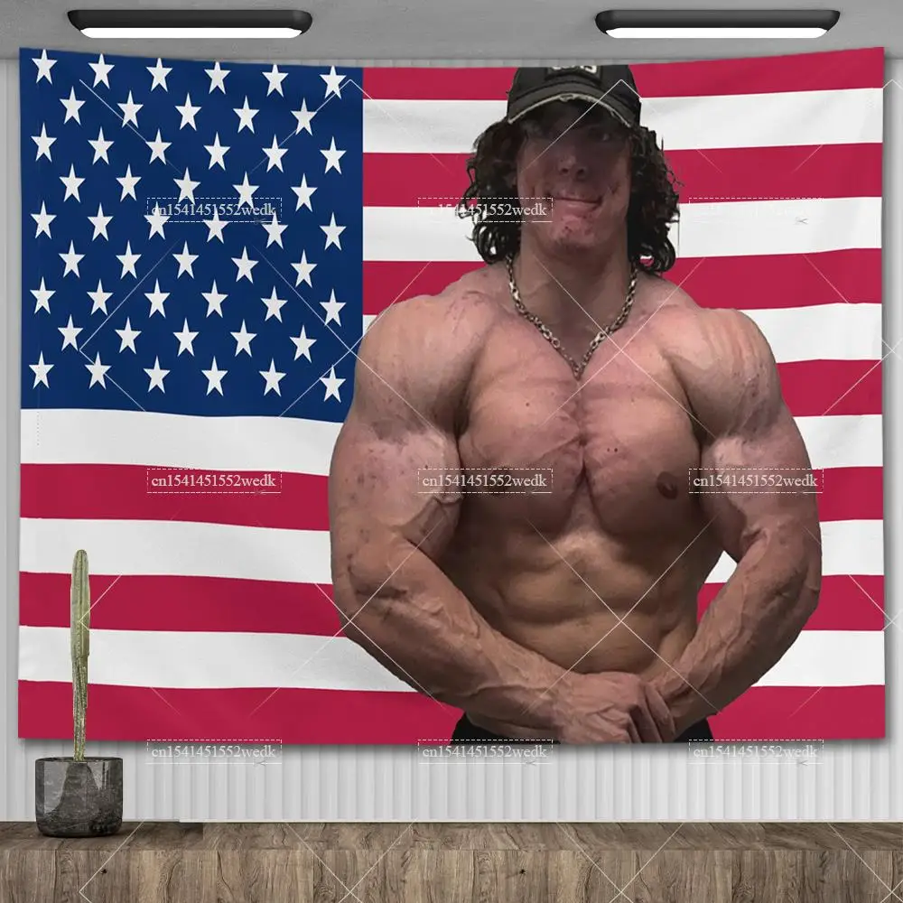 Женский рекламный настенный флаг Sam Sulek Постер для бодибилдинга гимнастический