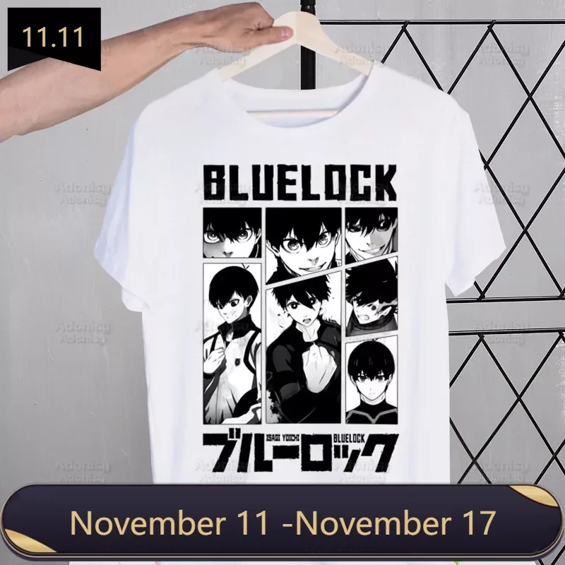 

BLUE LOCK Isagi Yoichi T Shirt Men Tops Tees Harajuku Seishiro Nagi Meguru Bachira Tshirt Streetwear Hip Hop Male T-shirts