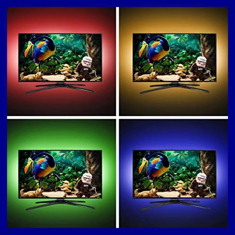 6 фута (2 м) USB RGB светодиодная лента 5 В SMD5050 16 светодиодов/м Гибкая в полоску с