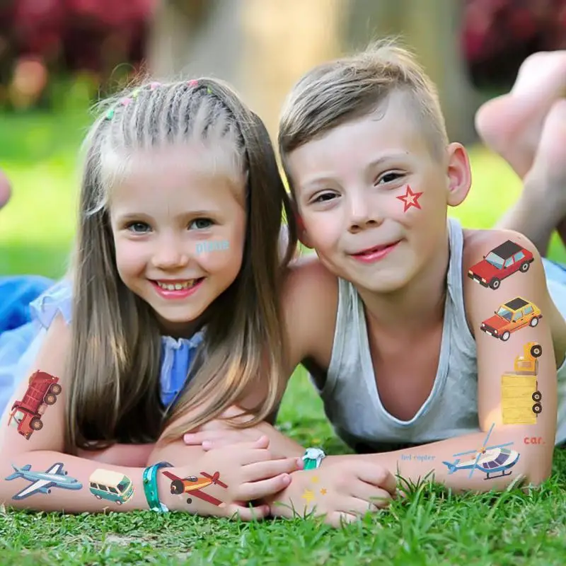 Временные тату-наклейки городской автомобиль 10 шт.