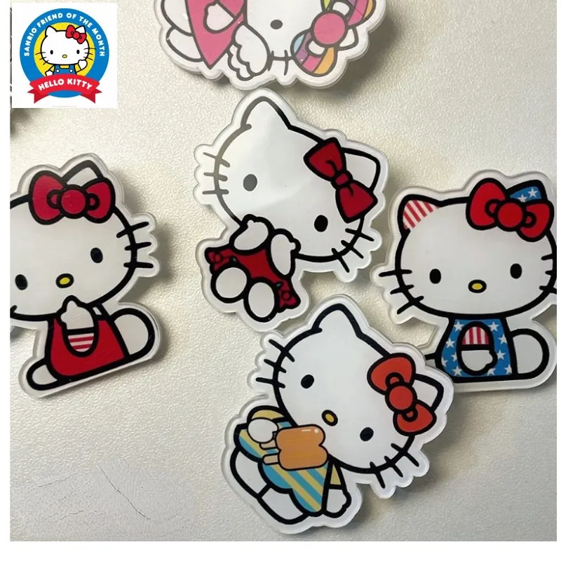 

hellokitt kawaii anime cartoon peripheral brooch brooch student cute cartoon jewelry accessories bag bag pendant badge wholesale