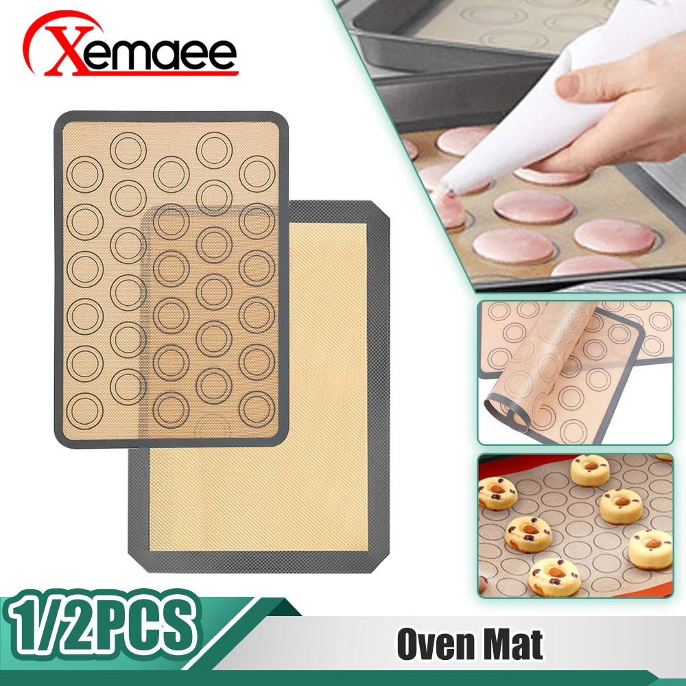 

Silicone BBQ Mat Non-Stick Baking Mat High Temperature Resistant Silicone Fiberglass Oven Mat Macaron Mat Kitchen Accessories