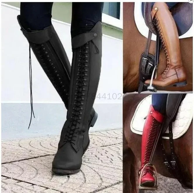 

Men Medieval Vintage Knight Boot Women Rivet Punk Gothic Style Leather Shoes Palace Horseman Performance Cosplay Boots Unisex