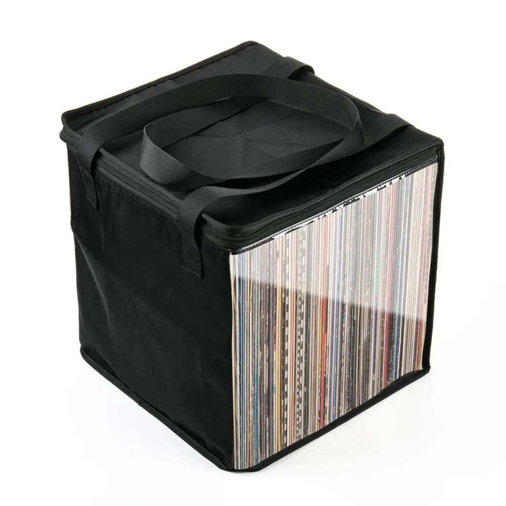 z organizerem na płyty winylowe futerał do przenoszenia płyt pokrywką pudełka przechowywania organizer uchwytem przenośny wyświetlacz albumów