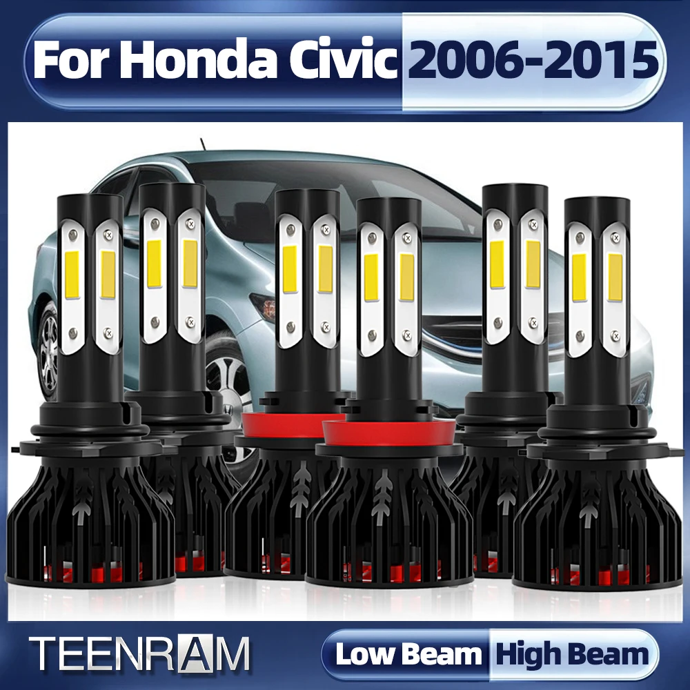 

Led H11 9005 HB3 9006 HB4 Car Led Headlights 90W 12000LM Fog Lights Auto Lamp For Honda Civic 2006-2011 2012 2013 2014 2015