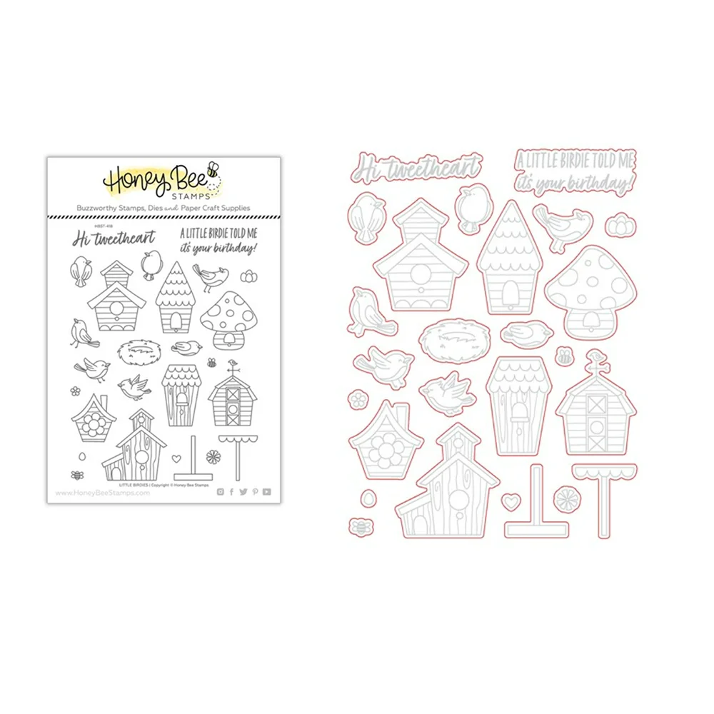 

2022 Easter, LITTLE BIRDIES ,metal Cutting Dies and Stamps Scrapbooking Diy Decoration Craft Embossing