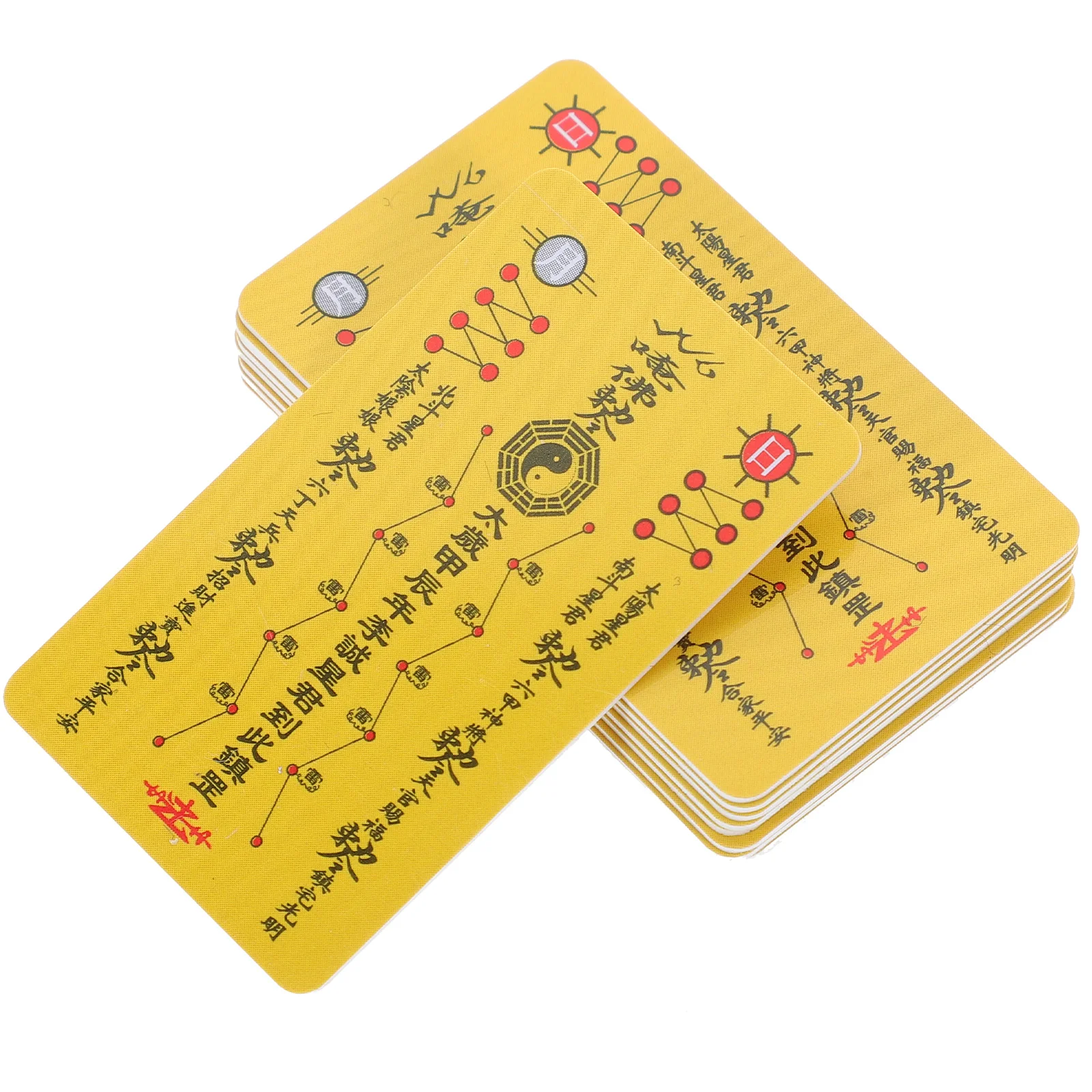 

10 Pcs Mini Tai Sui Card Birthday Decoration Girl Lucky Pvc Fengshui Amulet