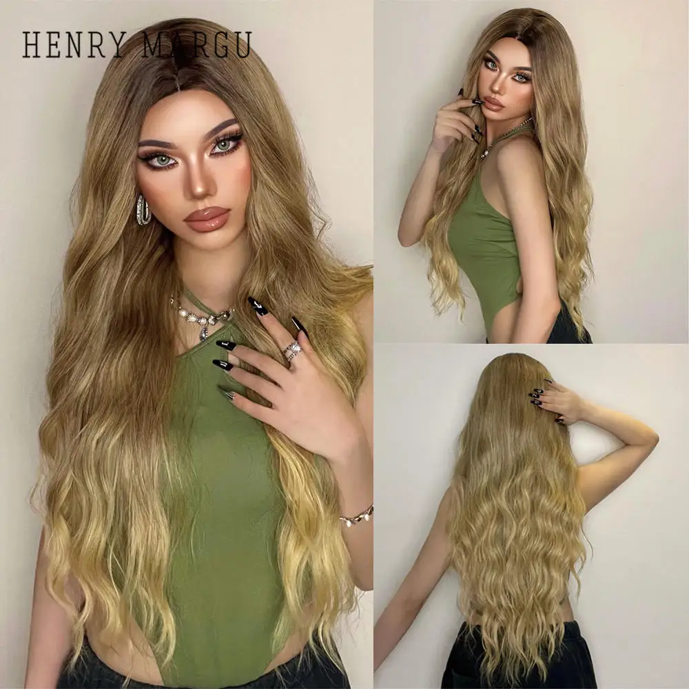 

Женский парик с естественной волной, с эффектом омбре