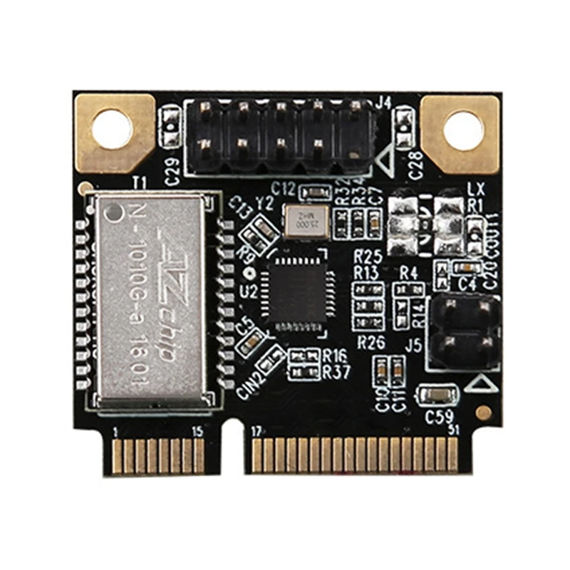 Фото Сетевая мини-карта PCI-E Gigabit, Ethernet Сетевая карта RJ45 для настольных ПК, сетевая карта PCIE, без драйвера №5