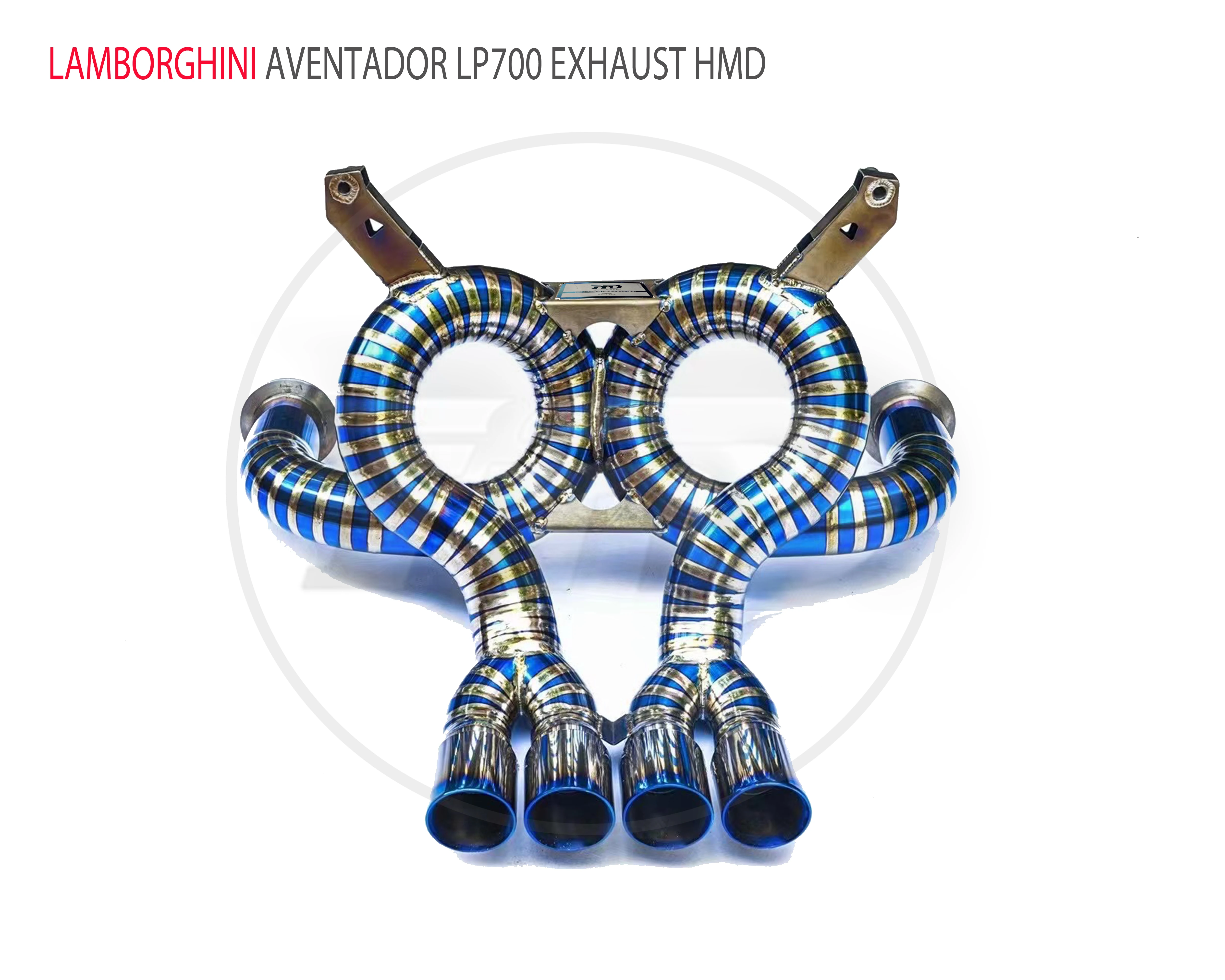 

HMD Titanium Alloy Exhaust Tail Section Downpipe With Valve is Suitable For Lamborghini Aventador LP700 Muffler Modification