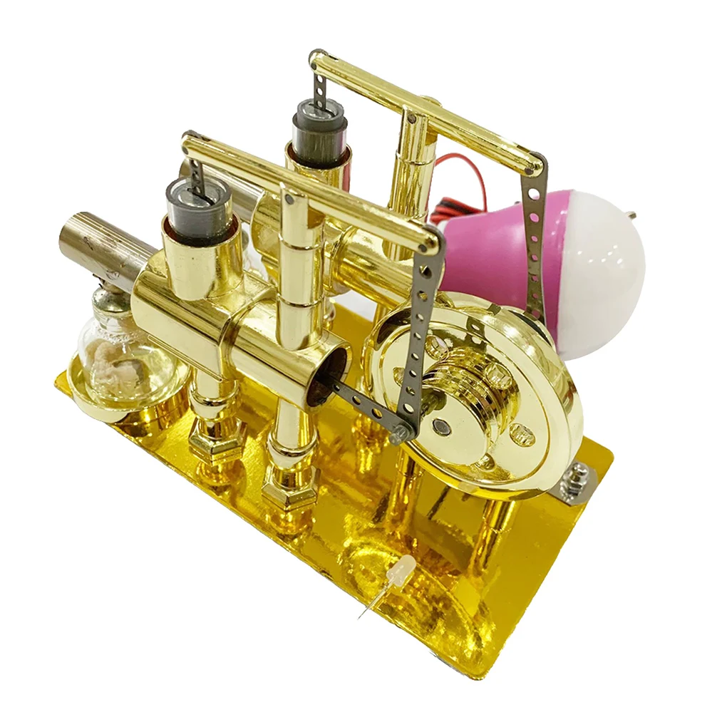 

Model Engine Double Cylinder Physics Experiment Steam Power Home Educational Learning Toys Teacher Teaching Props