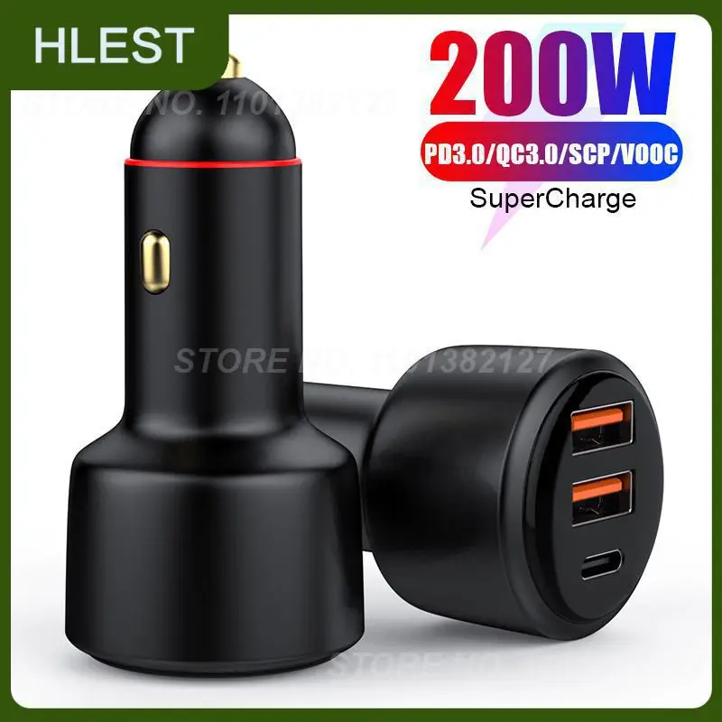 

Cigarette Lighters Qc3.0 Usb Flash Charger Quick Charge Car Charger 200w Portable Car Charger Adapter Car Accessories Durable