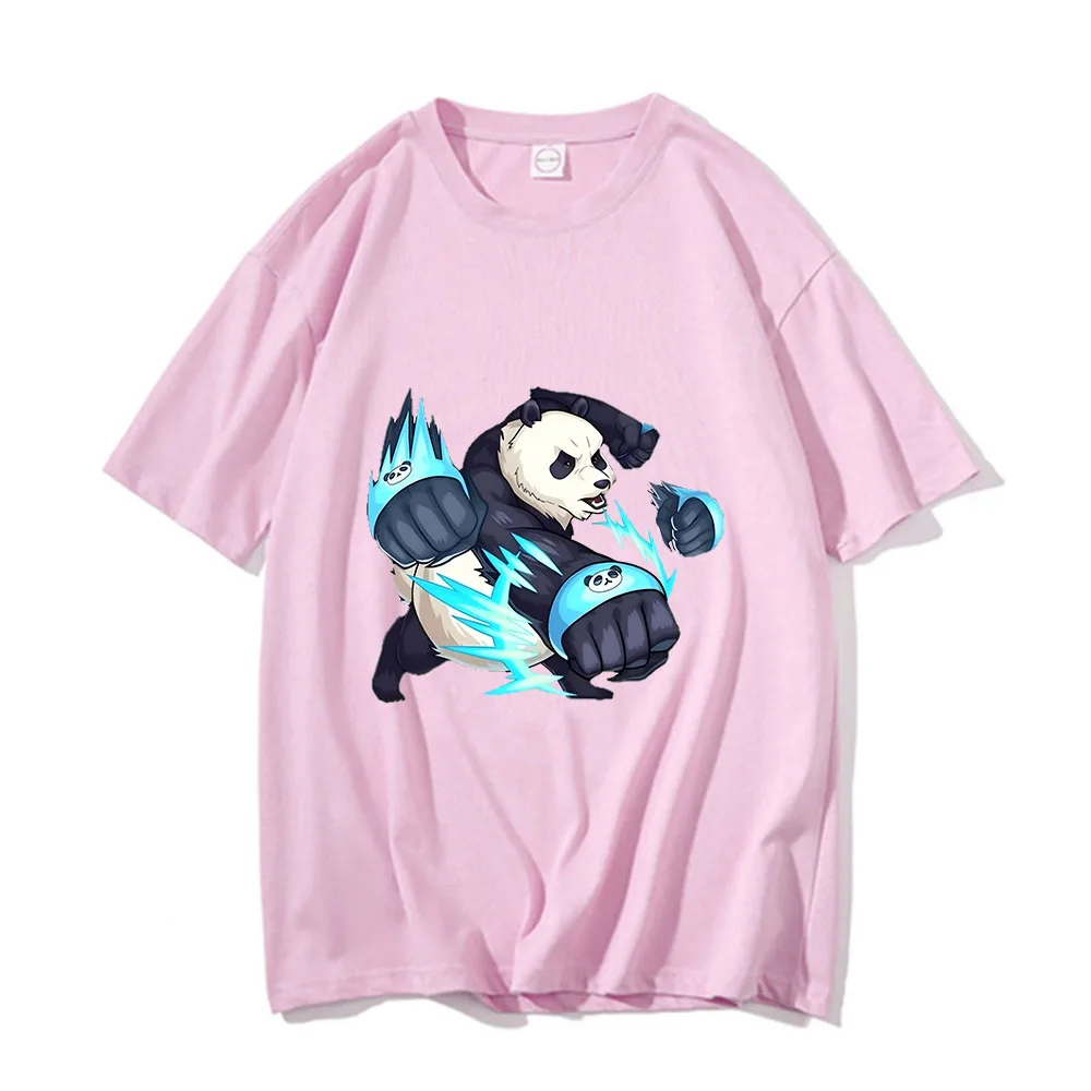 

Jujutsu Kaisen Panda 2023 New O-Neck 100% Cotton T Shirt Men Summer Fashion Short Sleeve Clothing Loose Korean Style Streetwear