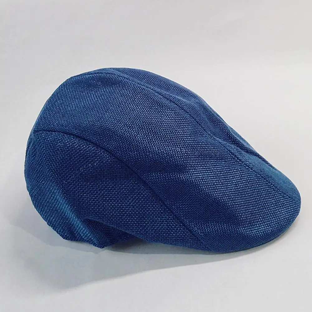 

Terrific Men Cap Solid Color Portable Western Style High Quality Newsboy Caps