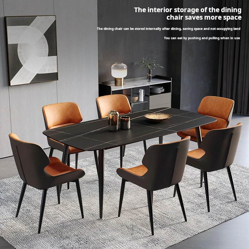 Кожаный обеденный стул