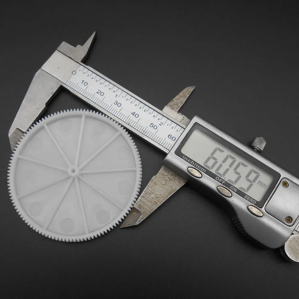 100 шт./партия пластиковые шестерни с прямым шпинделем 0 5 м 120 т отверстие зубцами