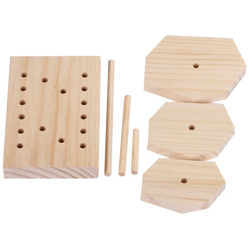 

Multi-Layer Wood Ring Display Rack Earring Holder Pendant Gemstone Showcase Jewelry Display Stand Glasses Rack