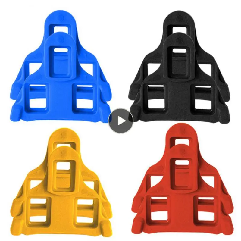 

Durable Mountain Bike Clamping Plate Set 1pair Bicycle Pedal Cleat Lock Card Multiple Colors High Quality Universal Plastics