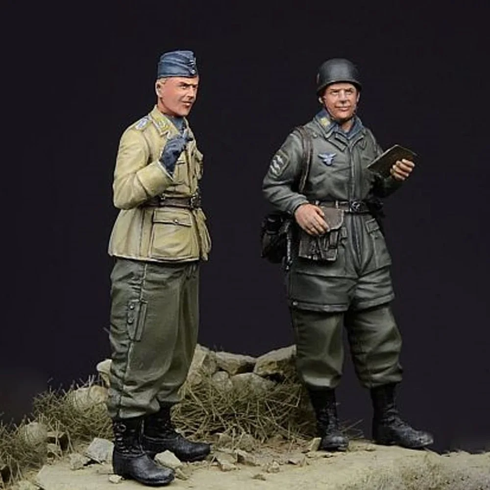 GK полимерная белая модель 1/35 солдат Второй мировой войны военная тема ручной