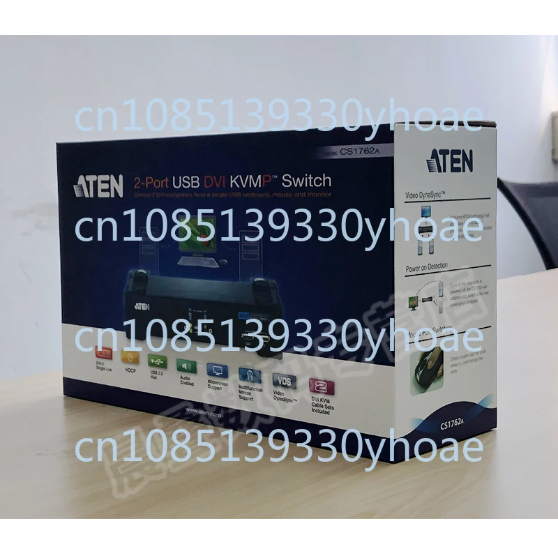 2-портовый DVI KVM-коммутатор Cs1762a поддержка USB периферийный аудио USB-удлинитель
