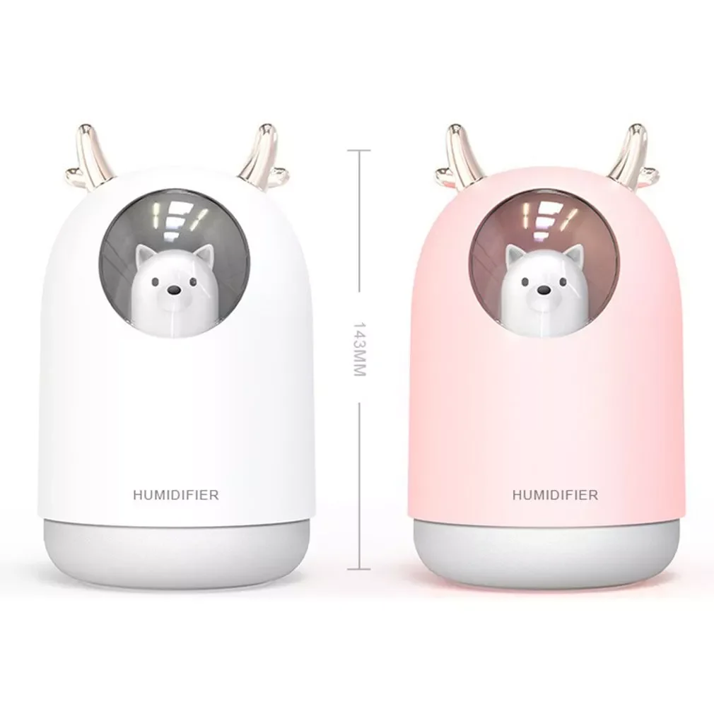 

NEW 2023 Creative Cute Pet Usb Mini Humidifier Home Bedroom Mute Small Desktop Air Spray Animal Mechanical Ultrasonic 30 Db Mute