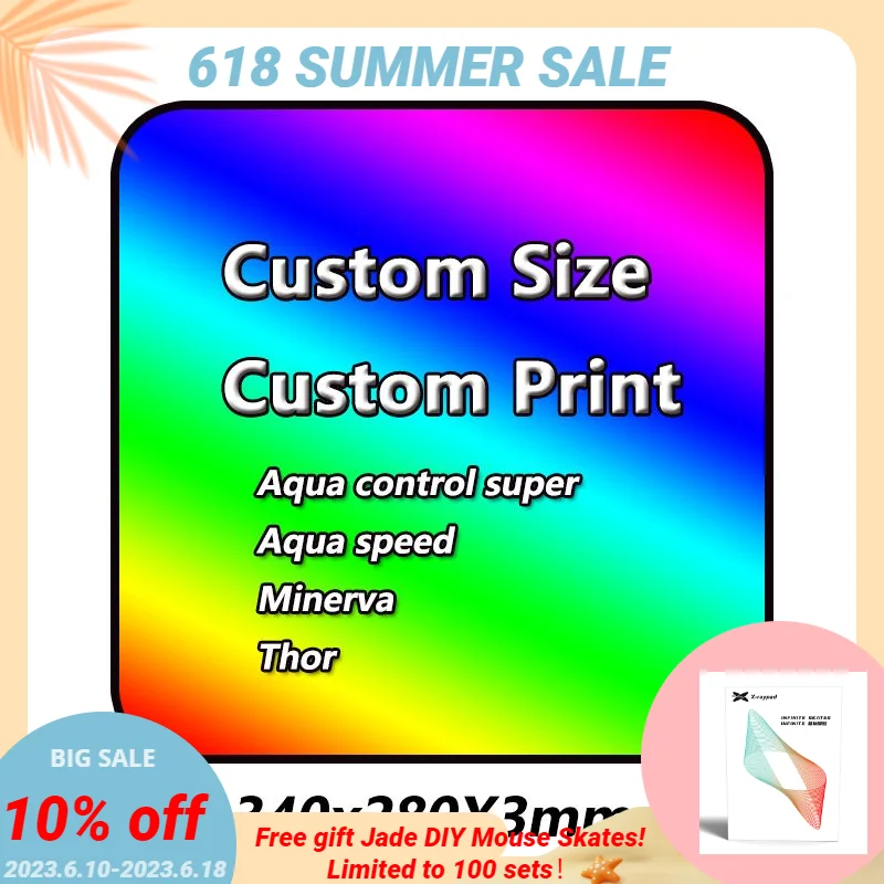 

340x280x3 мм пользовательский X-raypad Aqua control plus / Thor/ Aqua speed/Минерва игровые коврики для мыши со штативом