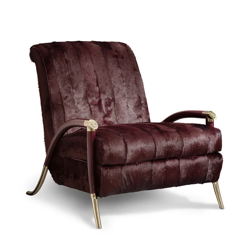 

Italian Light Luxury Designer Lounge Chair
