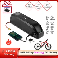 electric ebike battery hailong samsung 2170018650 cells pack 48v 36v 52v 20ah 24ah 28ah powerful bicycle lithium battery