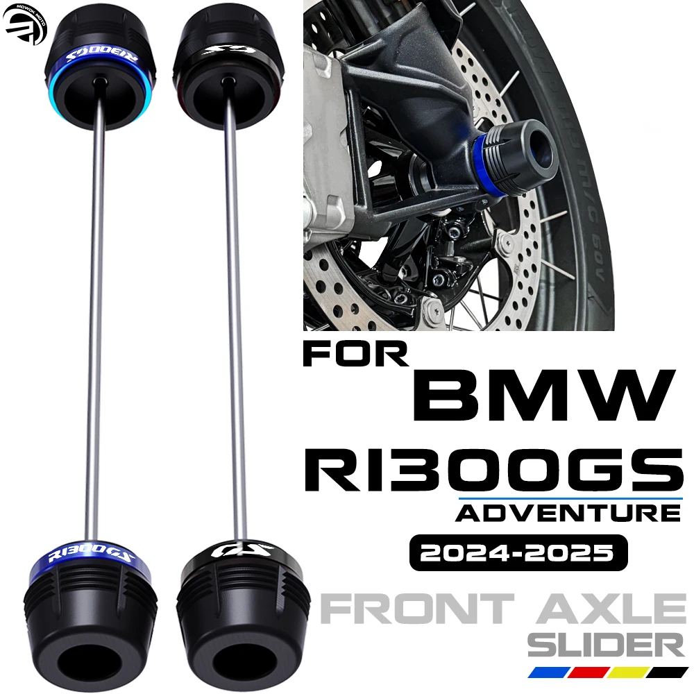 Фото Для BMW R1300GS R 1300GS R 1300 GS ADV ADVENTURE Option 719 2024, аксессуары для мотоциклов, ось переднего колеса, защита от столкновений, слайдер №1