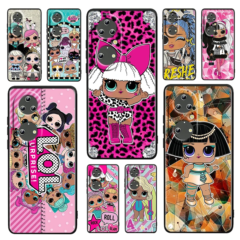 

Love LOL Suprise Funny For Huawei P50 P20 P30 P40 5G P10 Pro Lite E Plus P9 Lite Mini Soft Silicone Black phone Case Cover Coque