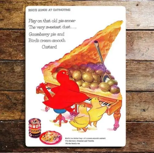 Пианино из птичьего заварного ягоды металлическая табличка для пианино