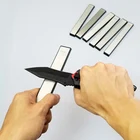 Алмазные точильные камни, точилка для ножей, точилка для ножей, Профессиональный кухонный инструмент, точильный камень, бруски, Полированная кожа