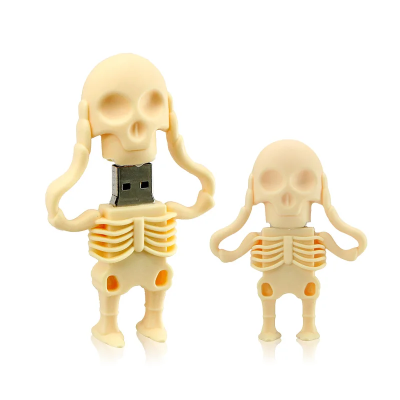 Классный USB флеш-накопитель в виде черепа скелета головной убор призрака смерти