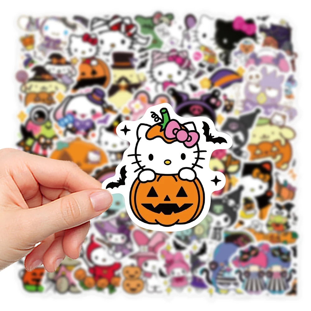 Набор граффити Minioso на Хэллоуин для багажа ноутбука телефона автомобиля