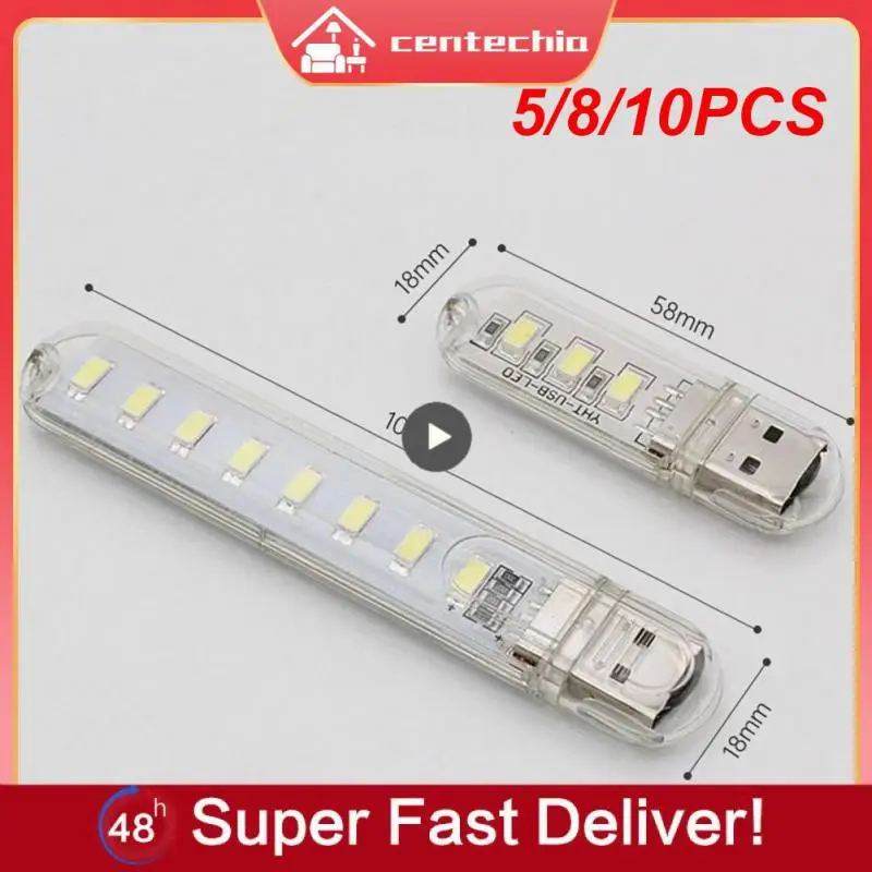 

5/8/10PCS Usb Led Light Usb Night Light Night Light Led Light Book Lights Book Lamp