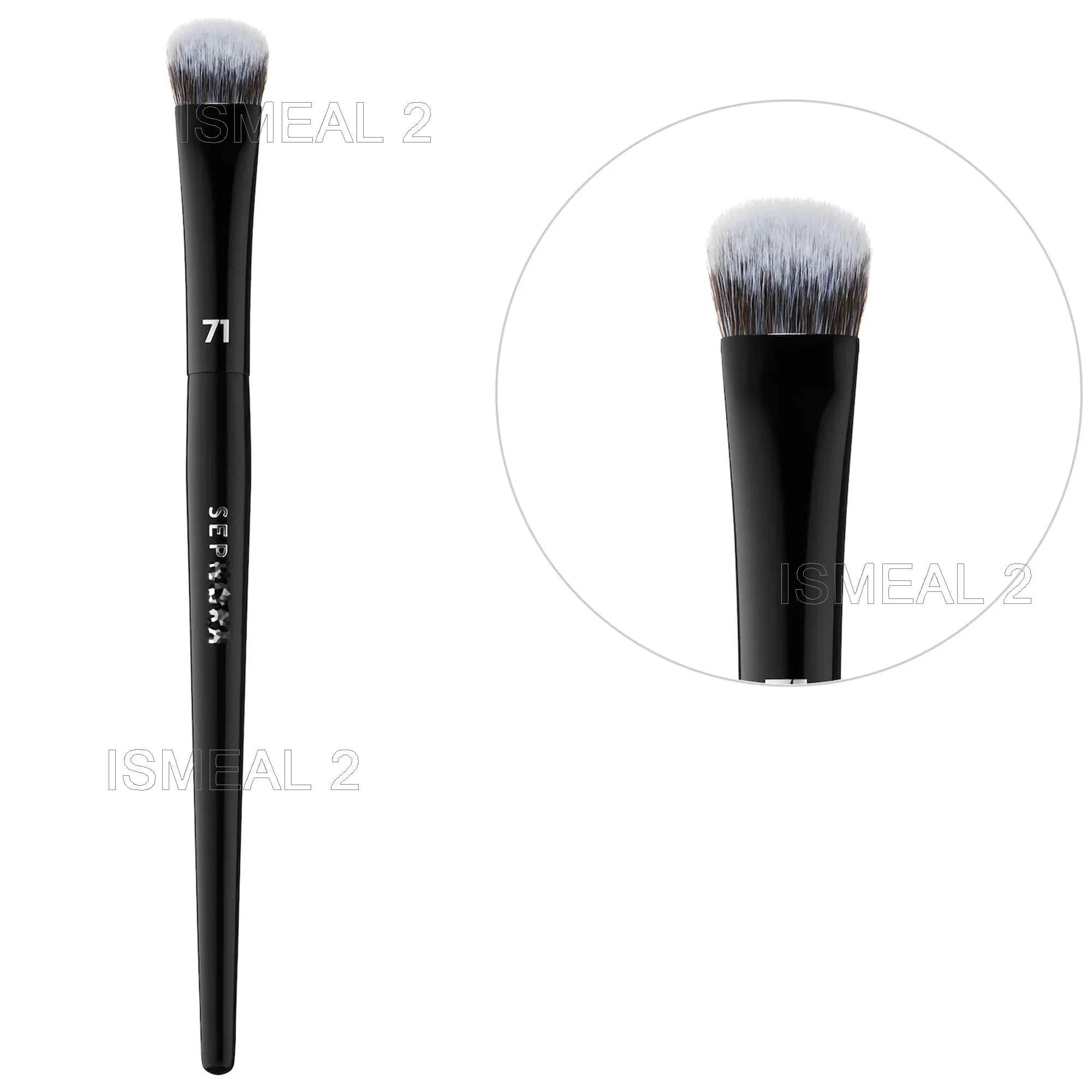 

Sep Collection N°71 PRO Concealer Brush -Black Tapered Fingertip Angled Concealer Blending Cosmetics Concealer Brush Beauty Tool