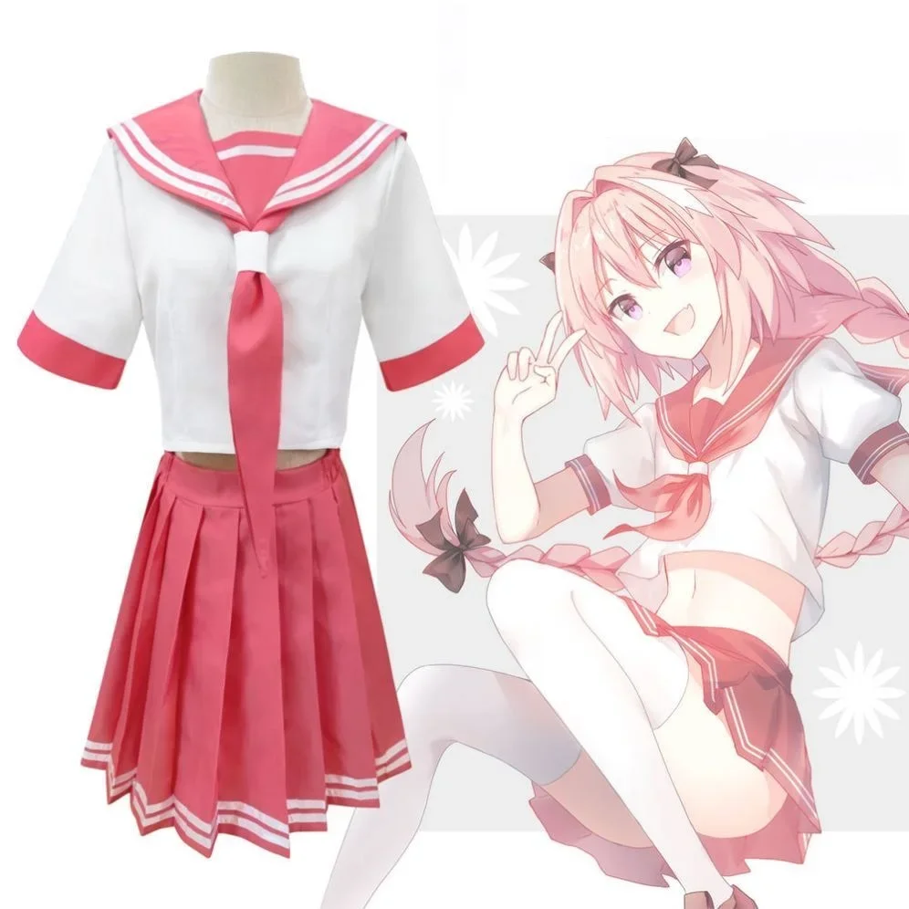 

Unisex Anime Cos Fate/Apocrypha Astolfo Rider Cosplay Costumes Halloween Christmas Party Uniform Sets Suits