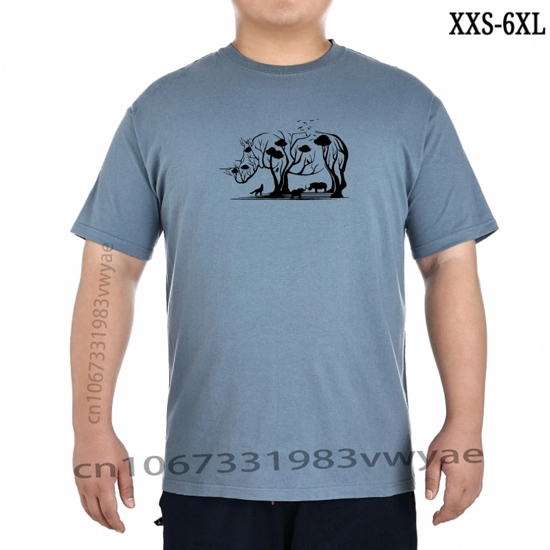 

Rhino Tree Men Fun TShirtRhino Outback Africa Animals Nature Papayana Classic Unique Tee Shirt XXS-6XL