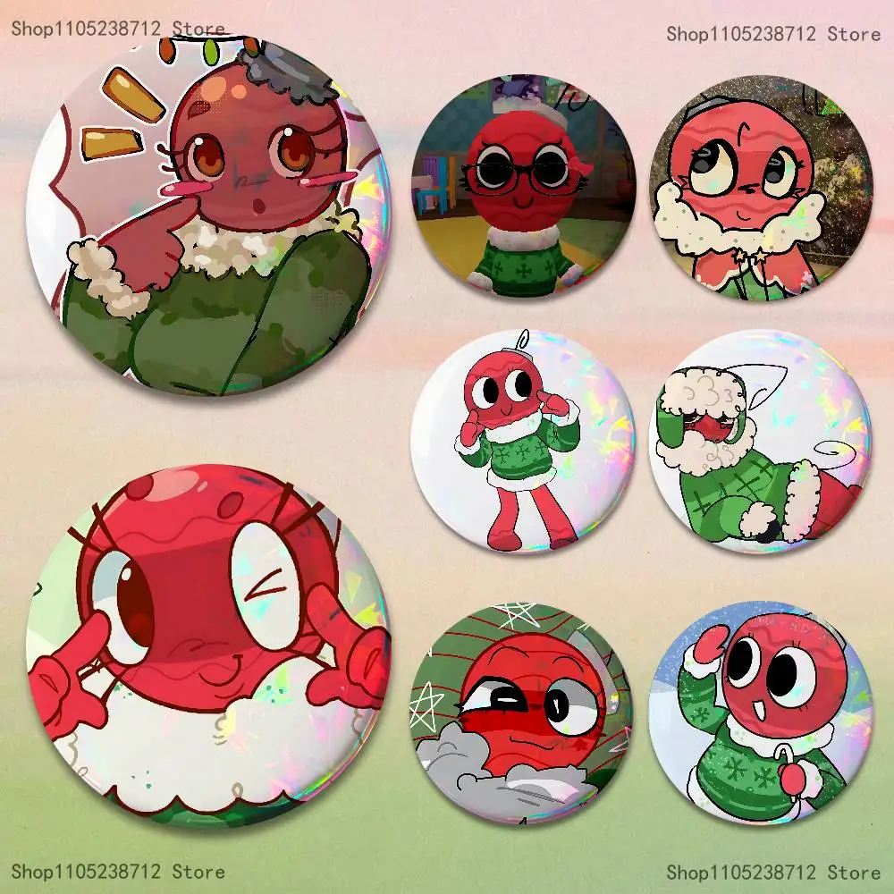 Фото Игра B-Bobette D-Dandy, пуговица, яркая печатная икона, подарок для друзей, значок на воротнике, брошь на лацкане, металлическая булавка №1