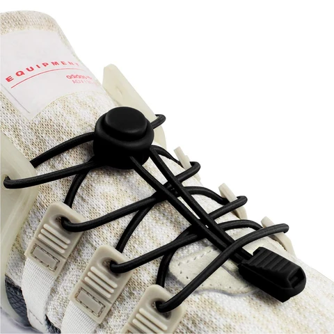 1 Пара шнурков для обуви Круглые теннисные шнурки без завязок Взрослые дети Кроссовки Эластичные шнурки Резиновые ленты для обуви Аксессуары