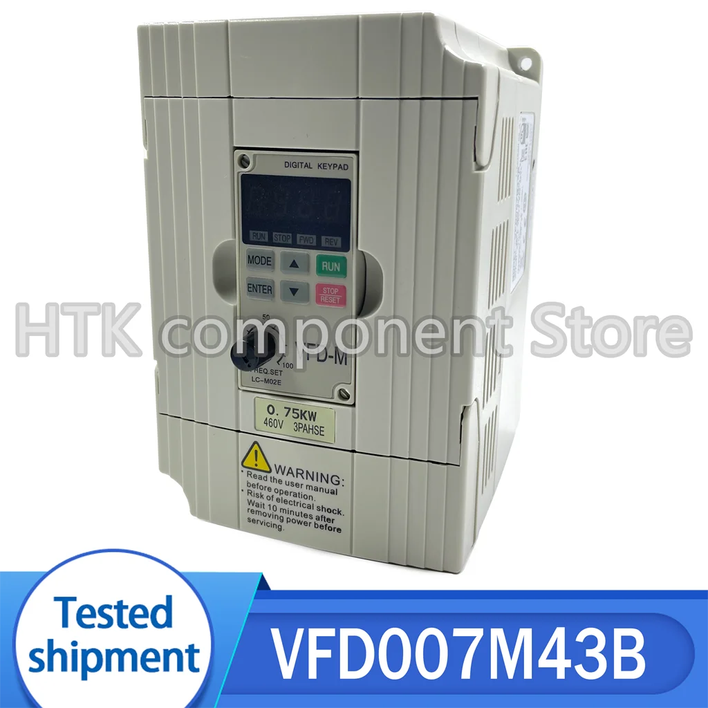 100% Test Working  VFD007M43B 0.75KW 380V Boxed New AC Motor Driver VFD-M Inverter