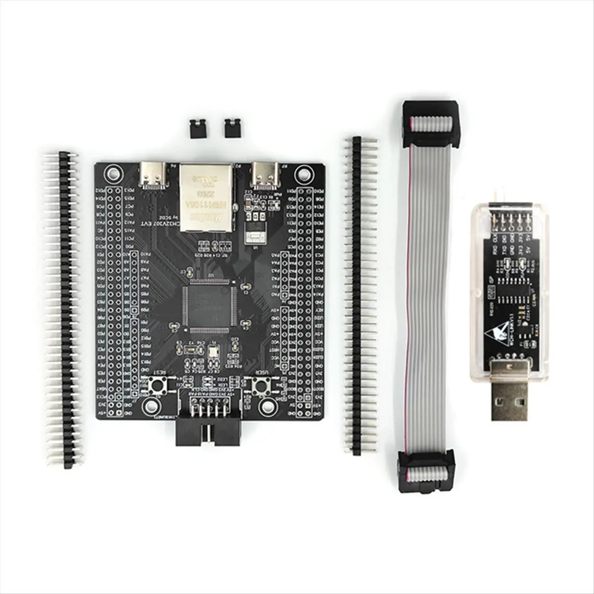 Фото (A02R) Отладочная плата CH32V307 с микроконтроллером RISC-V и встроенным WCH-Link CH32V307VCT6 CH32V307V-EVT-R1 WCH №4