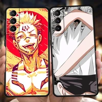 bandai jujutsu kaisen case for samsung galaxy s22 s20 s21 fe ultra s10 s9 m22 m32 note 20 ultra 10 plus 5g silicone phone cover