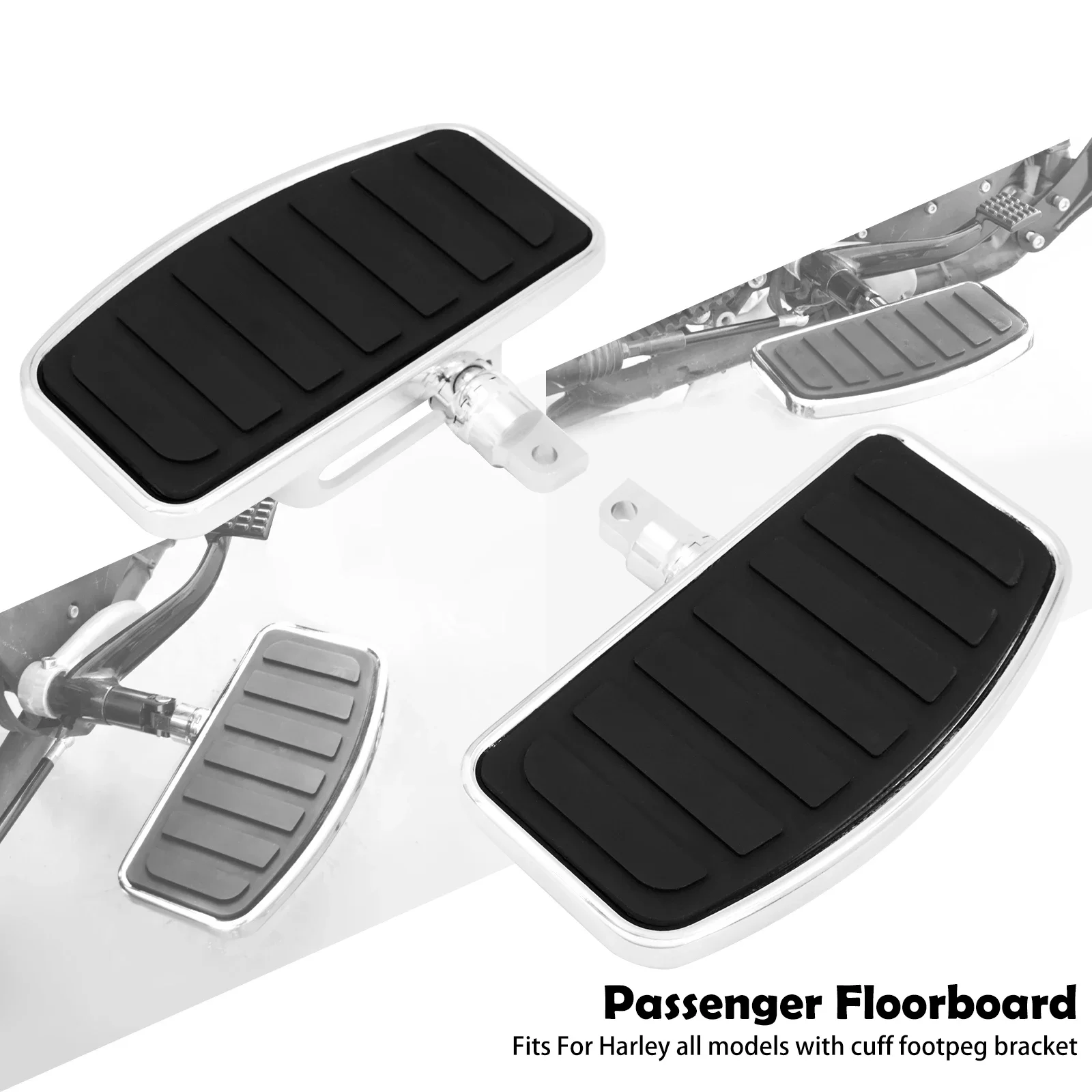 

Подножка для пола мотоцикла, регулируемая подставка для ног заднего пассажира, педаль для Harley Sportster Touring FLHR FLHT Softail FXBRS Dyna
