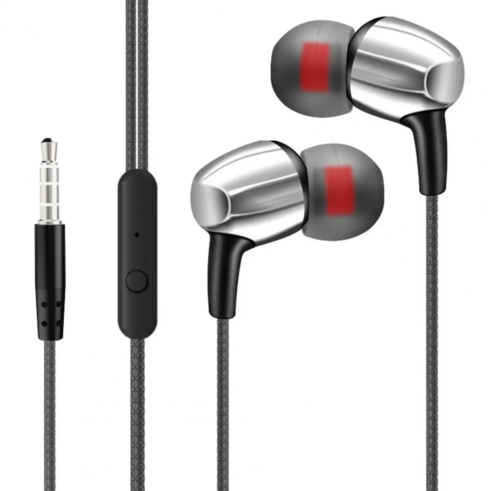 

3.5mm Black Wired Headphones In-ear Headphones With Microphone For Huawei Xiaomi S6 Mobile Phone Earphone Earbuds