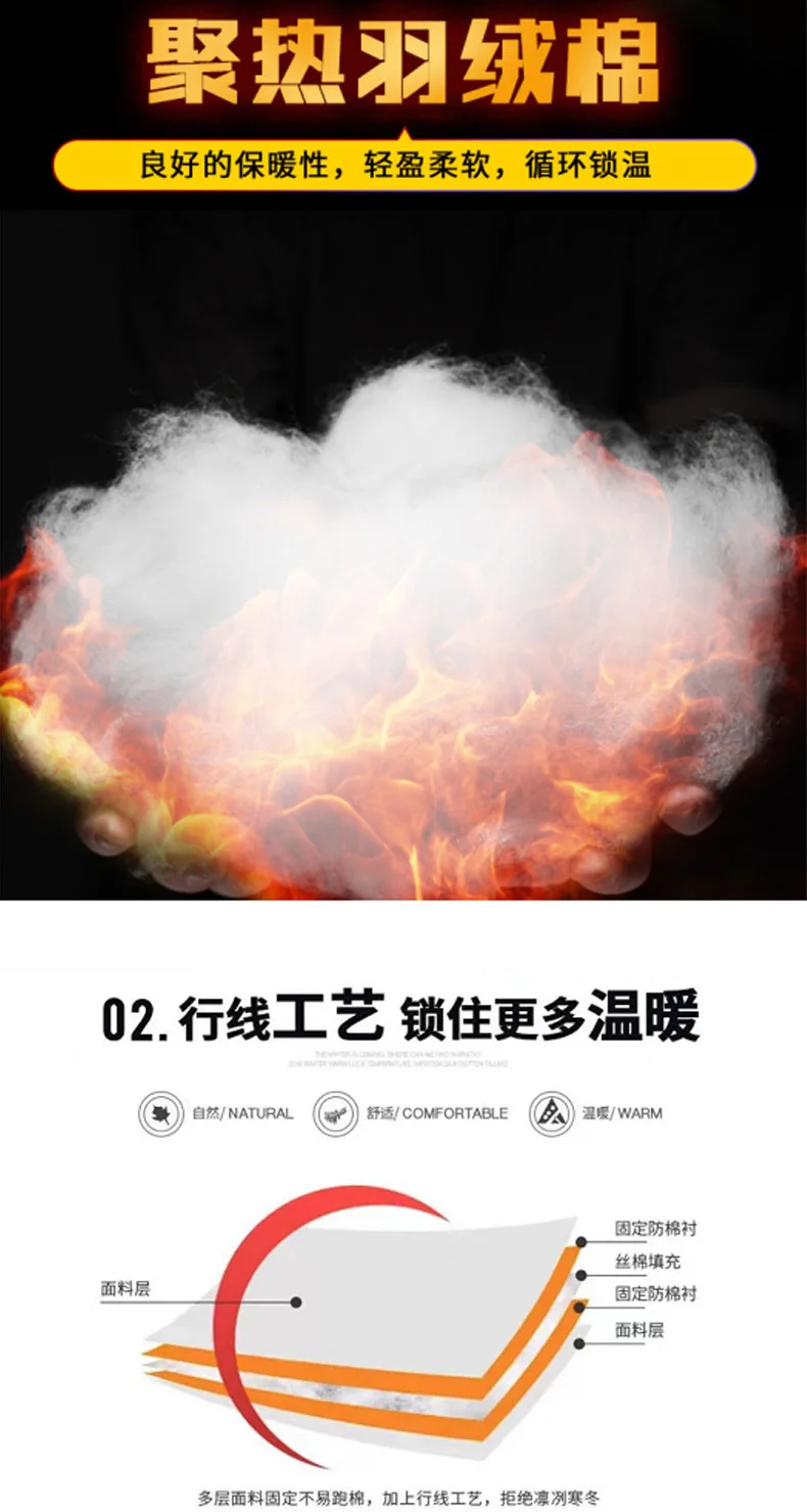 New fashion men's and women's same two bars thickened explosion couple trend loose hooded coat down cotton suit men  jacket